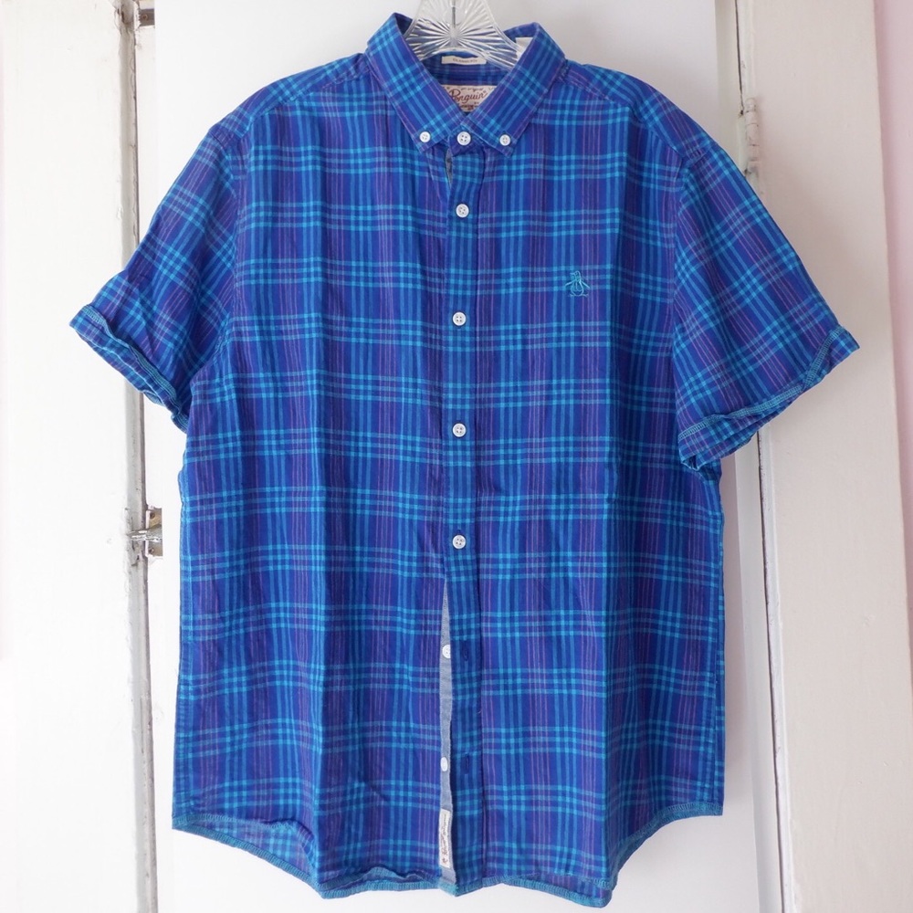 Penguin blue shirt size L